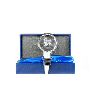 Cairn Terrier stopper kryształowy  do wina z psem Art-Dog