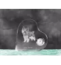 Cairn Terrier - horloge en cristal avec une photo de chien, horloge de table en forme de cœur, horloge debout personnalisée de la marque Art-Dog