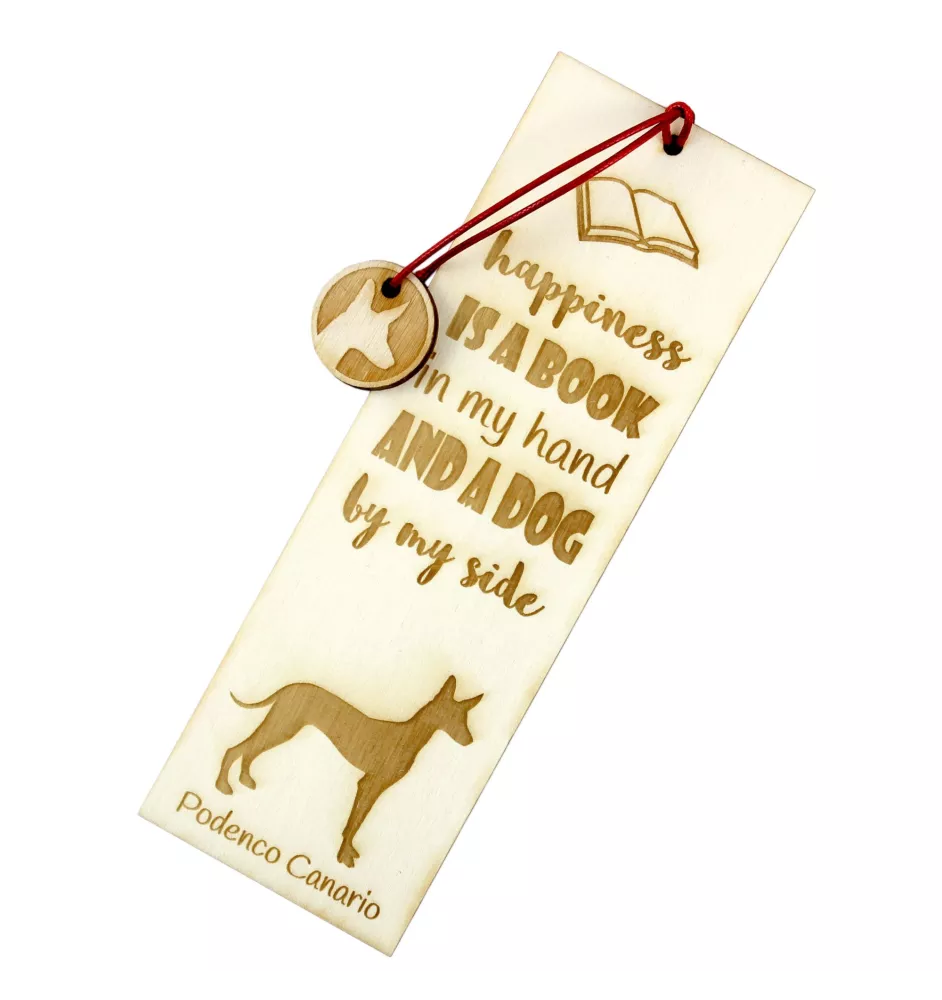 Chien de garenne des Canaries, Podenco canario - marque-page pour livre avec chien, marque-page personnalisé, accessoire canin pour les lecteurs de la marque Art-Dog