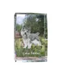 Cairn Terrier - cristal avec une photo de chien, photo sous verre, exposition moderne de la marque de photos Art-Dog