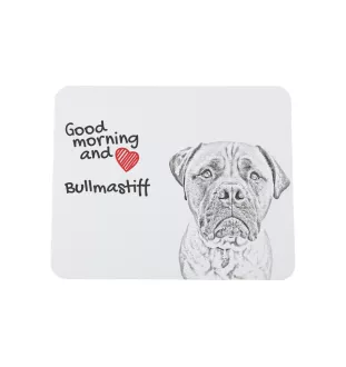 Bullmastiff - tapis de souris personnalisé avec impression, tapis de souris personnalisé avec chien, accessoire unique pour employé de bureau de la marque Art-Dog