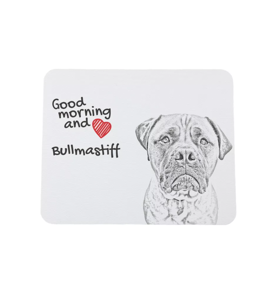 Bullmastiff - mouse pad with print, personalized dog-themed mouse pad, unique gadget for an office worker by Art-Dog brand