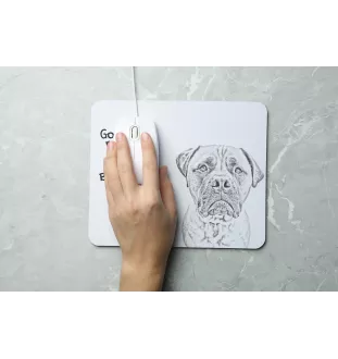 Bullmastiff - mouse pad with print, personalized dog-themed mouse pad, unique gadget for an office worker by Art-Dog brand