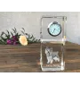 Cairn Terrier - crystal clock with a photo, a photo of a dog in crystal, personalized desk clock by Art-Dog brand