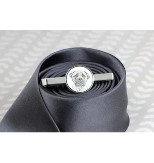 Bullmastiff - tie clip with a dog, personalized tie clip, a unique gift for a man from the Art-Dog brand