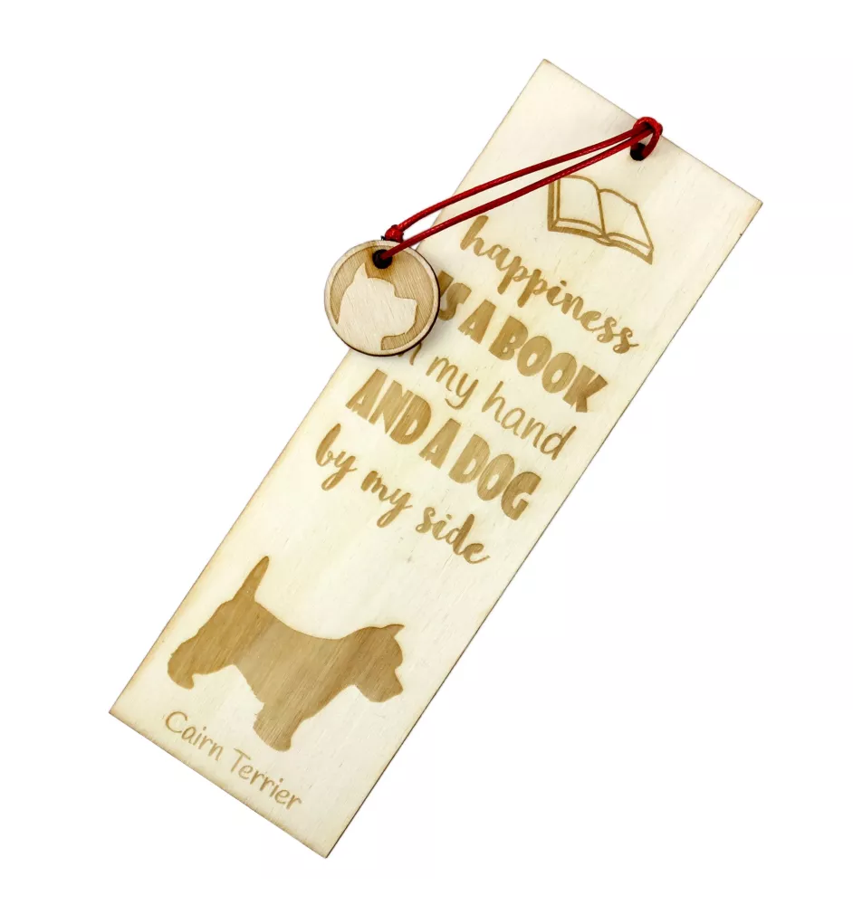 Cairn Terrier - dog bookmark, personalized bookmark, dog gadget for Art-Dog brand readers