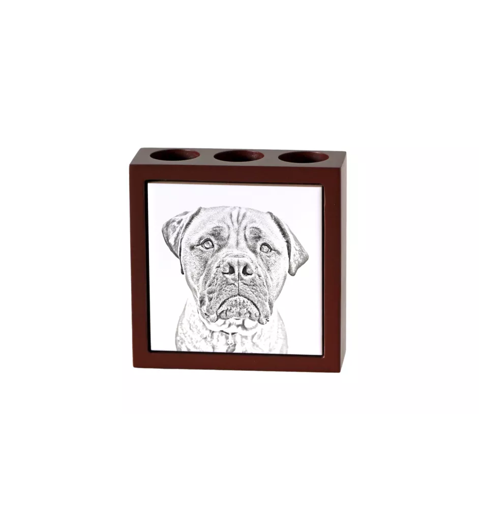 Bullmastiff - porte-stylo avec chien, organiseur de bureau avec impression, décoration de bureau personnalisée de la marque Art-Dog