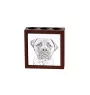 Bullmastiff - pen holder with a dog, desk organizer with a print, personalized desk decoration from the Art-Dog brand.