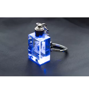 Bullmastiff - Crystal key ring with dog photo, illuminated key ring, unique gift by Art-Dog brand