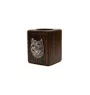 Cairn Terrier - wooden candle holder with a dog, a unique souvenir after losing a dog, a handicraft from the Art-Dog brand
