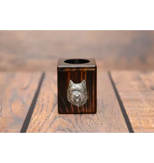 Cairn Terrier II świecznik kwadratowy Art-Dog