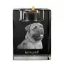 Bullmastiff świecznik kryształowy z psem Art-Dog