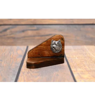 Cairn Terrier - wooden candle holder with a dog, tealight holder, a memorial place for a dog by Art-Dog brand