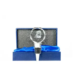 Bullmastiff - Flaschenverschluss, Weinverschluss aus Kristall mit Foto, personalisiertes Geschenk für Barkeeper der Marke Art-Dog