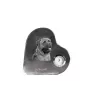 Bullmastiff - crystal clock with a dog picture, heart-shaped shelf clock, personalized standing clock by Art-Dog brand