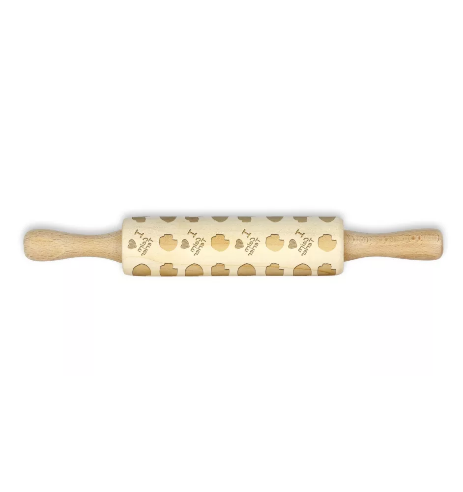 Cairn Terrier - petit rouleau à motifs de chien, rouleau à pâtisserie pour enfant, décoration en argile céramique de la marque Art-Dog