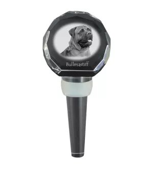 Bullmastiff - Kristallflaschenverschluss, einzigartiger Weinverschluss mit Foto, personalisiertes Geschenk für Sommelier der Marke Art-Dog