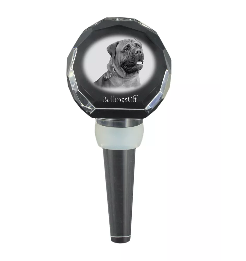 Bullmastiff grubszy stopper do wina z psem Art-Dog