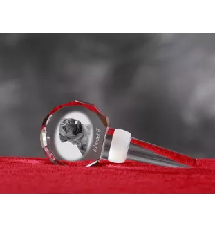 Bullmastiff - Bouchon de bouteille en cristal, bouchon de vin unique avec photo, cadeau personnalisé pour sommelier par la marque Art-Dog