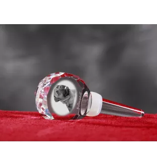Bullmastiff - Crystal bottle stopper, unique wine stopper with photo, personalised gift for sommelier by Art-Dog brand