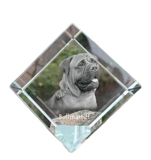 Bullmastiff kostka kryształowa z psem Art-Dog