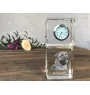 Bullmastiff - montre en cristal avec photo, photo de chien dans un cristal, horloge de bureau personnalisée de la marque Art-Dog