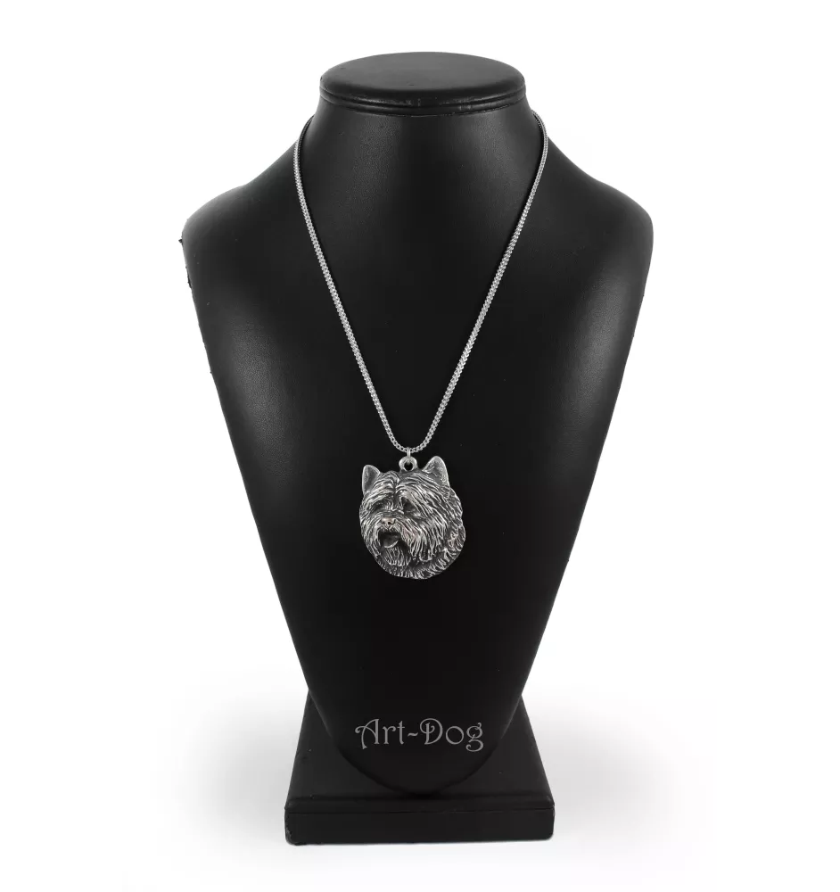 Cairn Terrier - Halskette mit Hund, Hundeanhänger an einer silbernen Kette, einzigartiger Schmuck der Marke Art-Dog