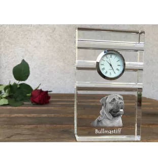 Bullmastiff zegar trój-paskowy z psem Art-Dog