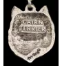 Cairn Terrier II - un collier avec un chien, un pendentif de chien sur une chaîne en argent, un bijou unique de la marque Art-Dog