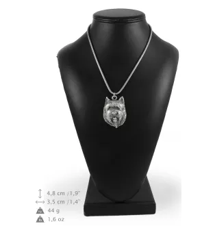 Cairn Terrier II - Halskette mit Hund, Hundeanhänger an einer silbernen Kette, einzigartiger Schmuck der Marke Art-Dog