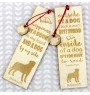 Bullmastiff - dog bookmark, personalized bookmark, gift for bookworm from Art-Dog brand