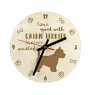 Cairn Terrier - clock with a dog, wooden clock, wall clock for dog lovers, clock for desk and shelf, Art-Dog