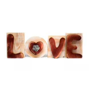 Bullmastiff II - Holzschriftzug LOVE, Innendekoration mit Hund, entzückende Dekoration für das Regal der Marke Art-Dog