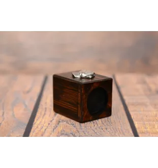 Bullmastiff - wooden candle holder with a dog, a unique souvenir after losing a dog, a handicraft from the Art-Dog brand