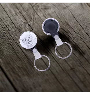 Cairn Terrier - keychain with a dog portrait, pendant with the brand's own Art-Dog graphics