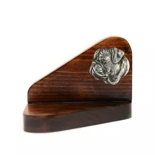 Bullmastiff II - bougeoir en bois avec un chien, support pour bougie chauffe-plat, lieu de mémoire pour chien de la marque Art-Dog