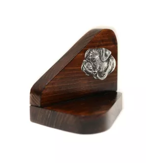 Bullmastiff II - bougeoir en bois avec un chien, support pour bougie chauffe-plat, lieu de mémoire pour chien de la marque Art-Dog