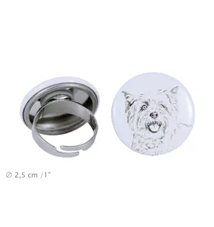 Cairn Terrier pierścionek z psem mały Art-Dog