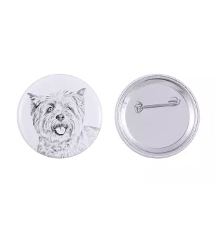 Cairn Terrier - Anstecknadel mit Ihrem Hund, fügen Sie Ihr eigenes Foto hinzu, Marke Art-Dog