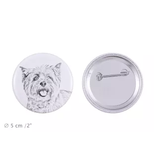 Cairn Terrier - pin with your dog, add your own photo, Art-Dog brand