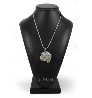 Bullmastiff - un collier avec un chien, un pendentif de chien sur une chaîne en argent, un bijou unique de la marque Art-Dog