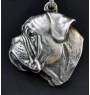 Bullmastiff - necklace with a dog, dog pendant on a silver chain, unique jewelry from the Art-Dog brand