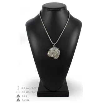 Bullmastiff - un collier avec un chien, un pendentif de chien sur une chaîne en argent, un bijou unique de la marque Art-Dog