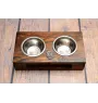 Cairn Terrier II drewniany stojak na miski Art-Dog