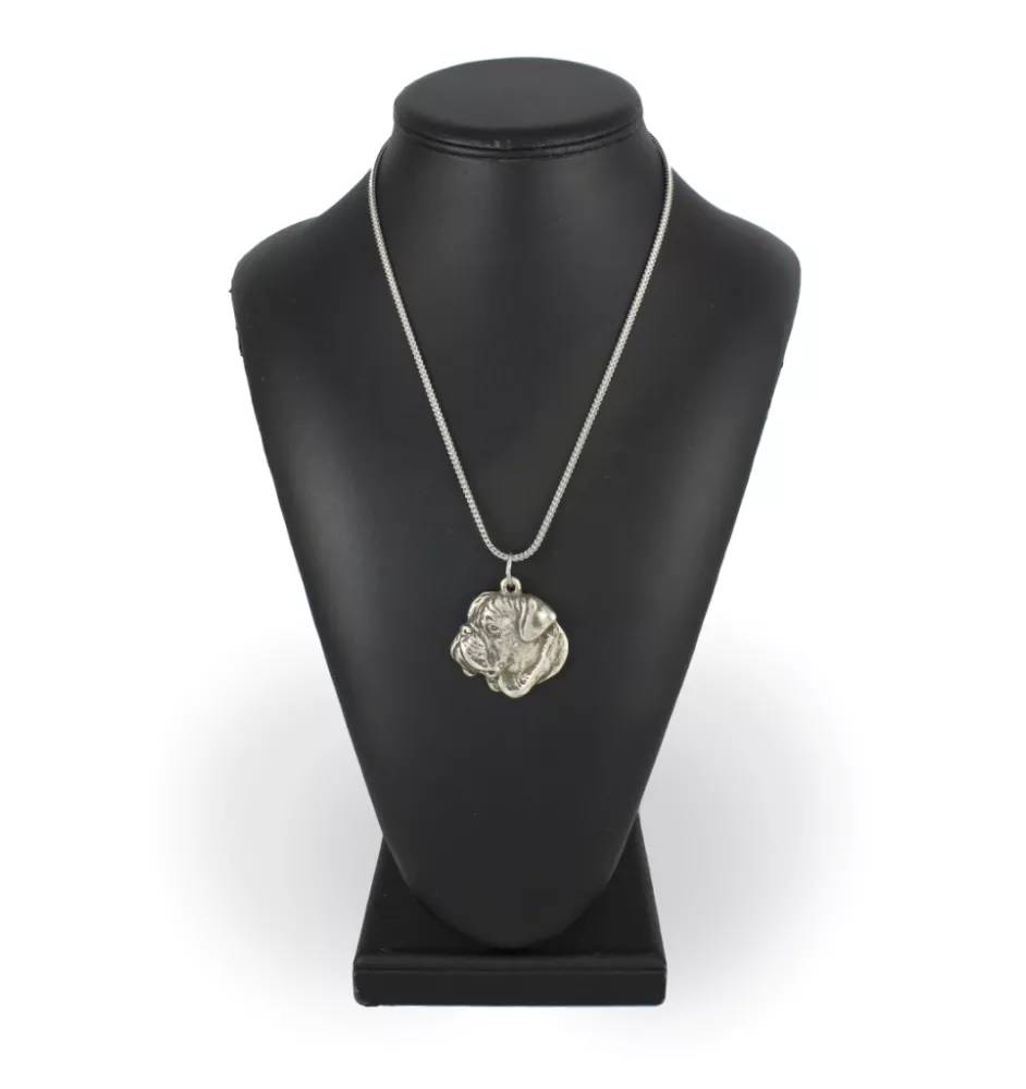 Bullmastiff II - necklace with a dog, dog pendant on a silver chain, unique jewelry from the Art-Dog brand