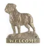 Bullmastiff - Türschild mit Hund, messingfarbenes Willkommensschild, einzigartiges Schild mit der Aufschrift Welcome von der Marke Art-Dog