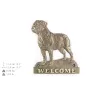 Bullmastiff - a door sign with a dog, a brass welcome plaque, a unique sign with the inscription Welcome from the Art-Dog brand