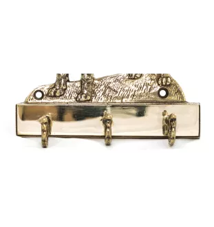 Bullmastiff - key holder with a dog, brass handle for dog accessories, an elegant decoration for the hallway from the Art-Dog brand.