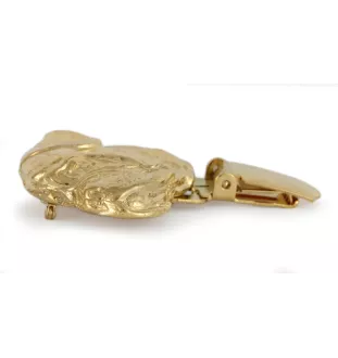 Bullmastiff - broche avec pince, support doré pour numéro de départ, cadeau pour exposition de chiens de la marque Art-Dog