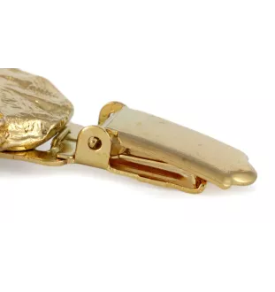 Bullmastiff - Brosche mit Clip, vergoldeter Startnummernhalter, Geschenk für Hundeausstellung der Marke Art-Dog